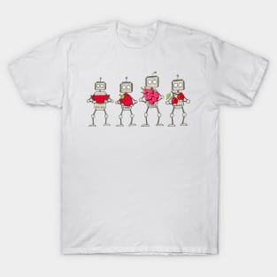 Watermelon Strawberry DragonFruit Cherry Bots T-Shirt